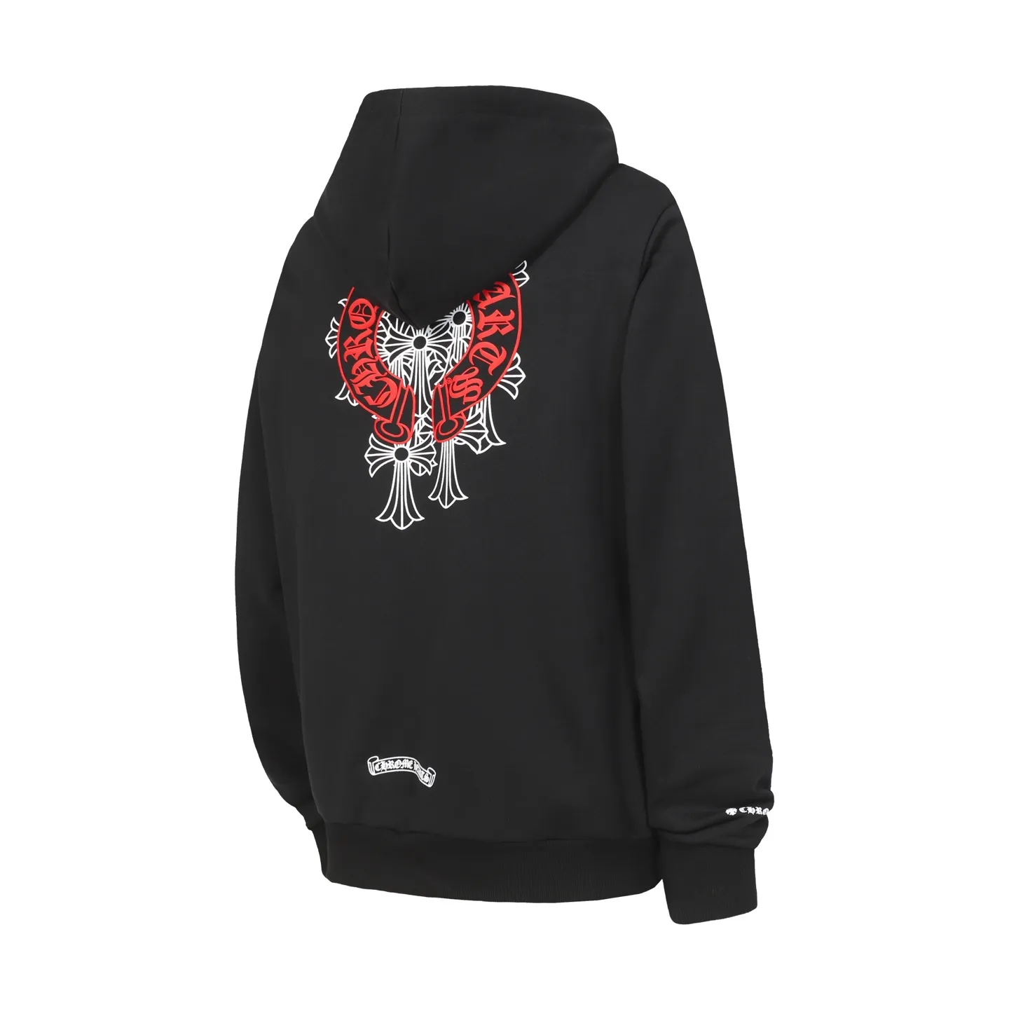 P250 K23 cross-border model, please do not place an order if you are pursuing quality - Chrome Hearts/Chrome Hearts 25ss foam horseshoe printed zipper sweatshirt cardigan jacket - High weight, high density and high quality, soft, delicate and skin-friendly wool, soft and silky to the touch, excellent warmth and skin-friendly properties - Custom-woven and custom-dyed, no color difference, no matter the fabric or workmanship details, beat the ordinary version on the market - Hardware zipper accessories are all customized, full of details -Colour: Black -Size: S M L XL
